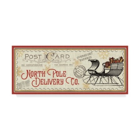 Trademark Fine Art Pela Studio 'North Pole Express Vi' Canvas Art, 8x19 WAP07592-C819GG